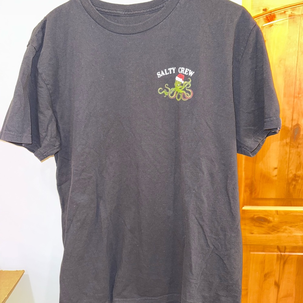 Salty Crew Black Christmas Men's T-Shirt